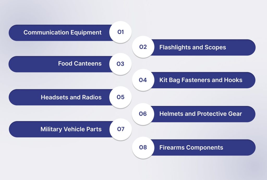 8 Applications of Injection-Molded Plastics in Defense Manufacturing